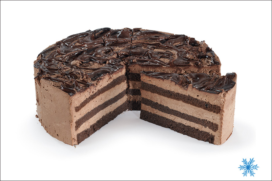 SCHOKO MOUSSE TORTE VORGESCHNITTEN TK