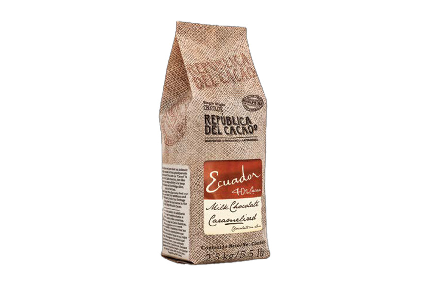 SCHOKOLADE MILCH ECUADOR 40% KARAMEL