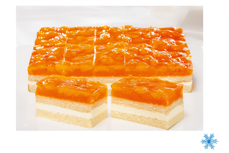 SCHNITTE MANDARINE/SAHNE VORGESCHN.TK