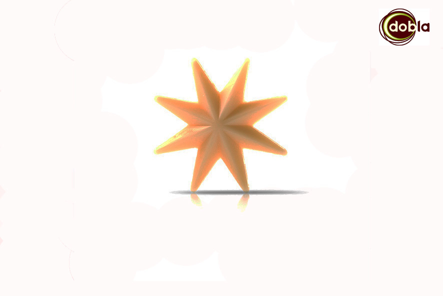 SCHOKOLADE WHITE STAR 3D