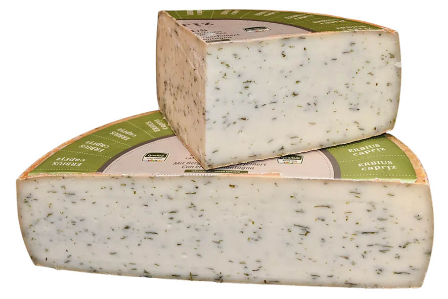 ERBIUS ZIEGEN- UND KUHSCHNITTKÄSE 1/4