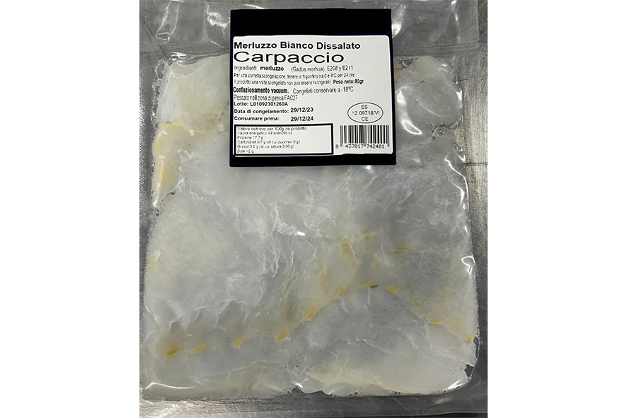 CARPACCIO BACCALA' ENTSALZEN TK