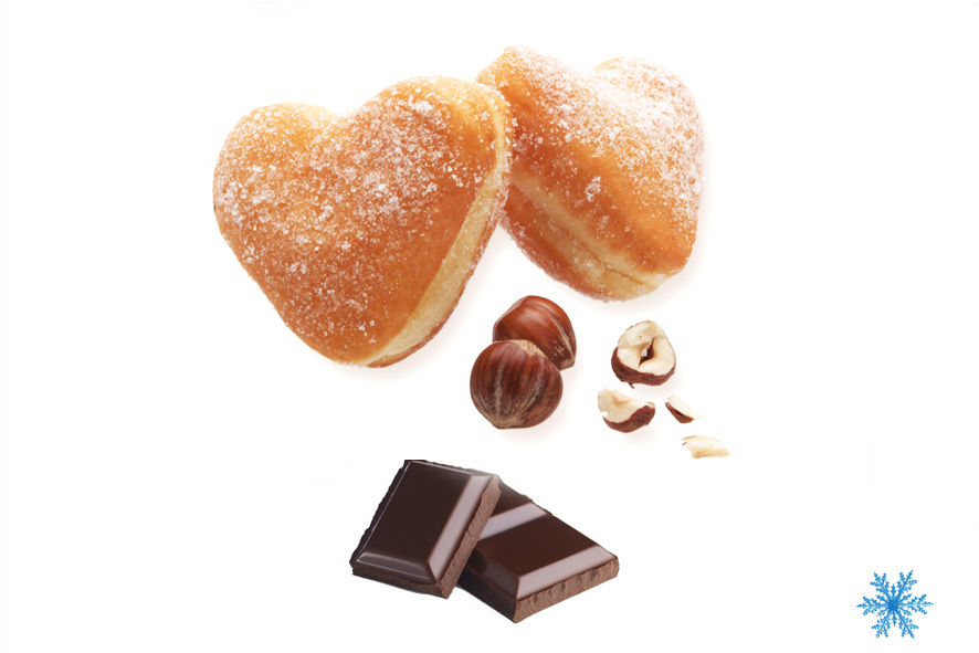 KRAPFEN 23GR HERZ SCHOKO  TK