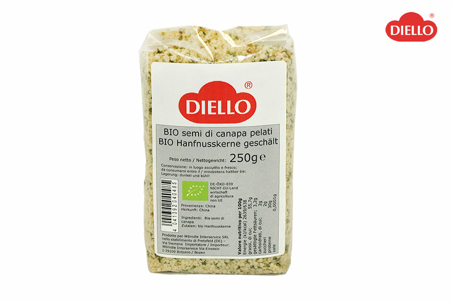 HANFSAMEN GESCHAELT BIO VEGAN