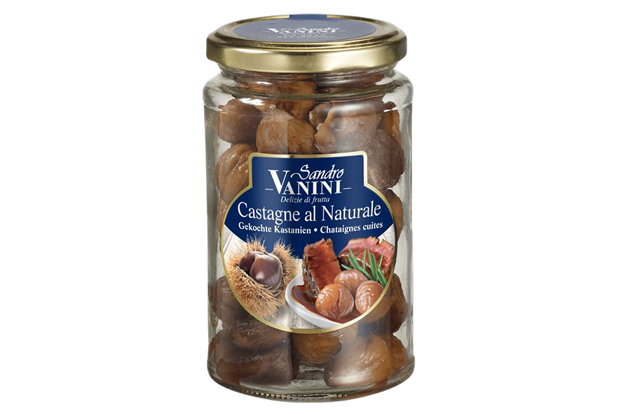 KASTANIEN GEKOCHT GESCHAELT