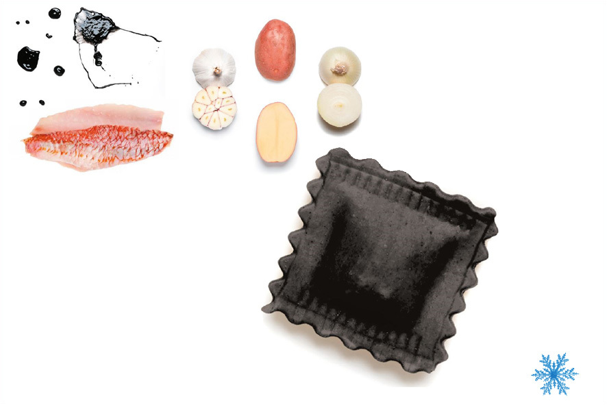 QUADRATO ROTBARBEN/TINTENFISCH TINTE TK