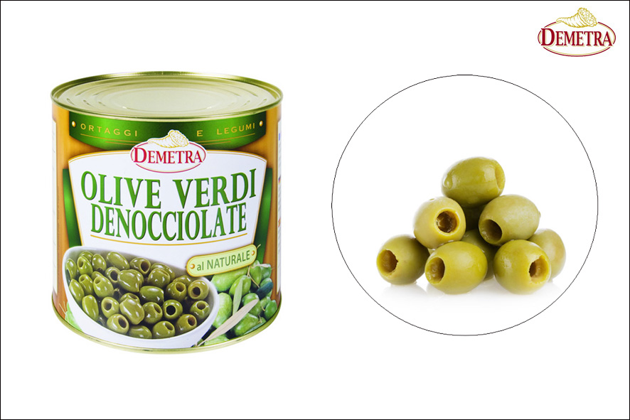 OLIVEN GRUEN O/KERN 28/32 NATUR