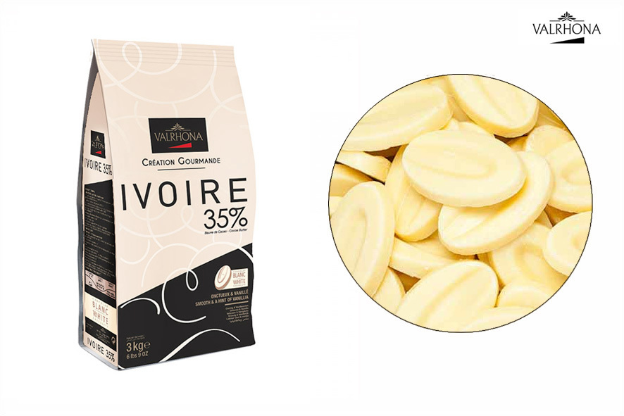 COPERTURA BIANCA GOCCE IVOIRE 35%