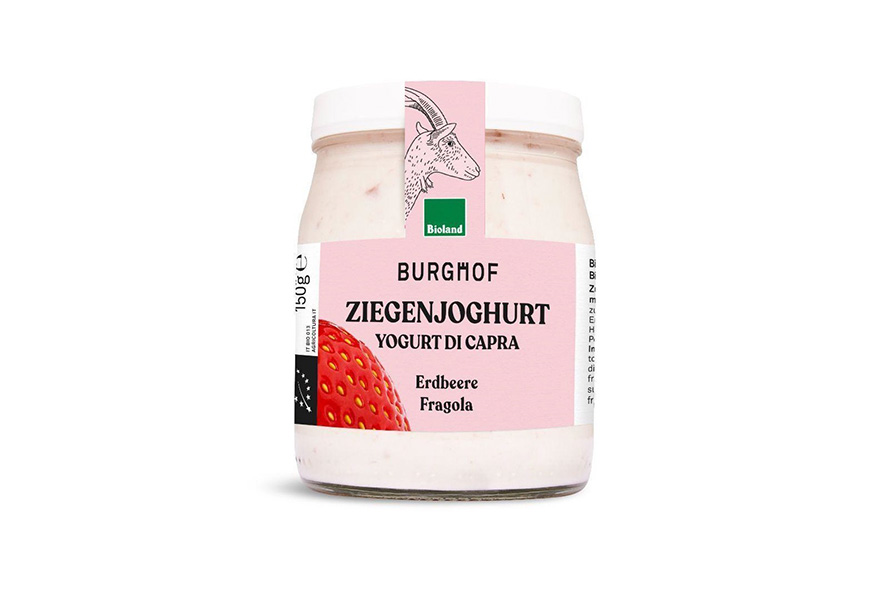 JOGHURT ZIEGENMILCH ERDBEERE BIO IN GLAS