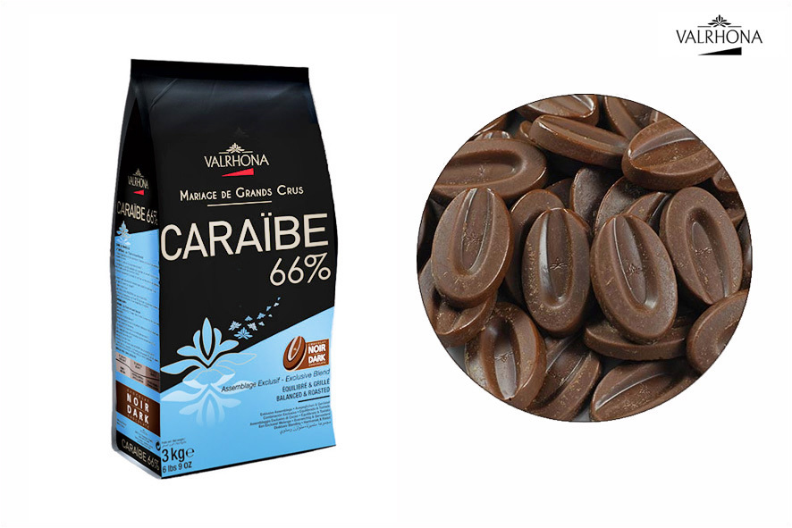KUVERTUERE CARAIBE TROPFEN 66%