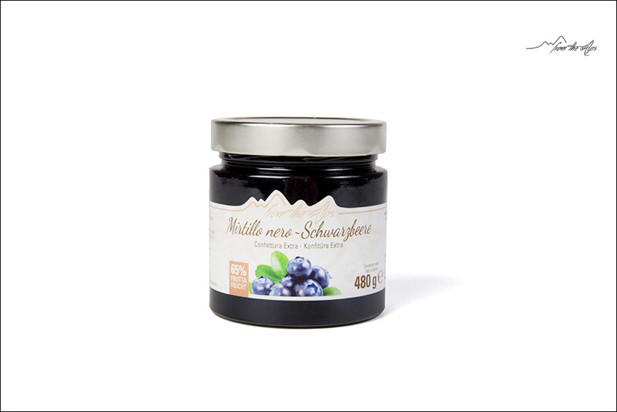 KONFITUERE 65% SCHWARZBEEREN GLAS