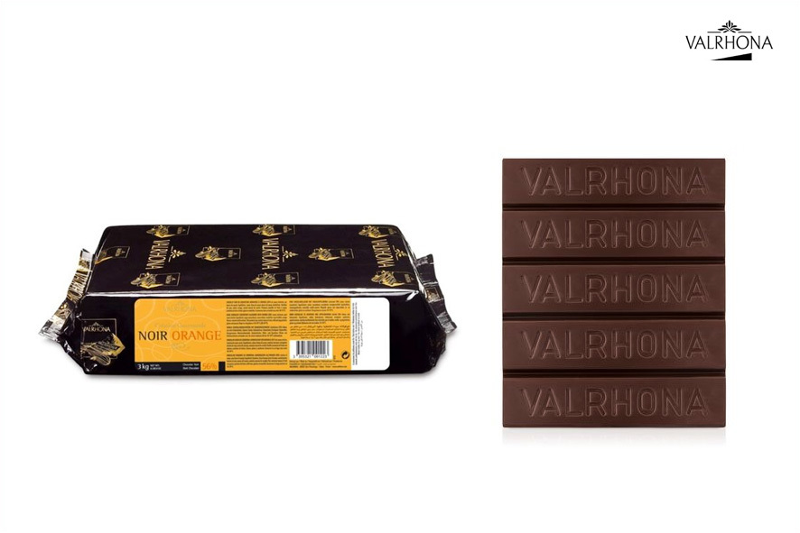 KUVERTUERE BLOCK BITTER ORANGE 56%