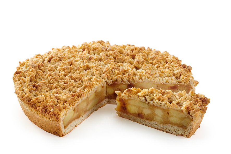APFELKUCHEN MIT BUTTERSTREUSEL VORGESCHNITTEN TK