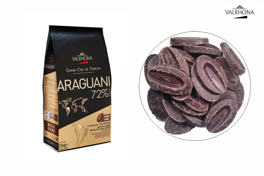 KUVERTUERE ARAGUANI TROPFEN 72%