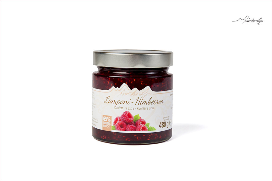 KONFITUERE 65% HIMBEERE GLAS