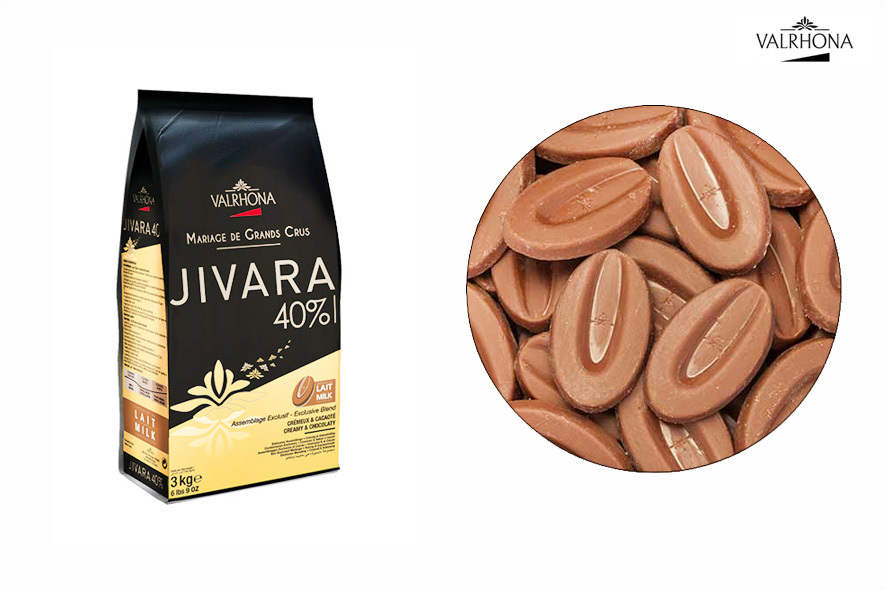 KUVERTUERE JIVARA LACTEE TROPFEN 40%