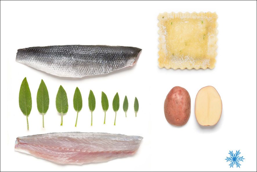 RAVIOLO MIT WOLFSBARSCH  TK